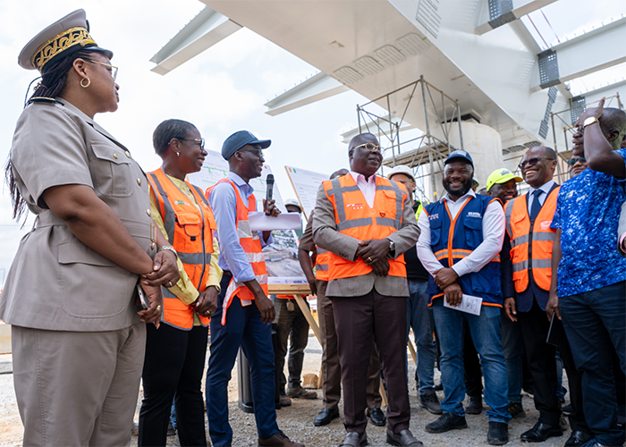 VISITE DE CHANTIER DES TRAVAUX DE CONSTRUCTION DES TROIS (3) ÉCHANGEURS DU BOULEVARD GERMAIN COFFIE GADEAU