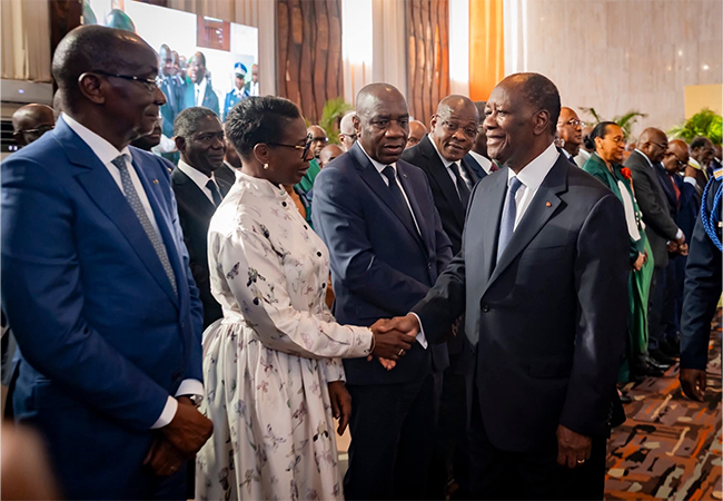 FER - PRÉSENTATION DES VŒUX DU NOUVEL AN AU PRÉSIDENT DE LA RÉPUBLIQUE.
