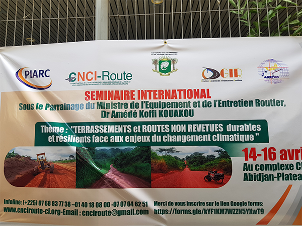 SÉMINAIRE SUR LE TERRASSEMENT ET LES ROUTES NON REVÊTUES DANS UN CONTEXTE DE CHANGEMENT CLIMATIQUE